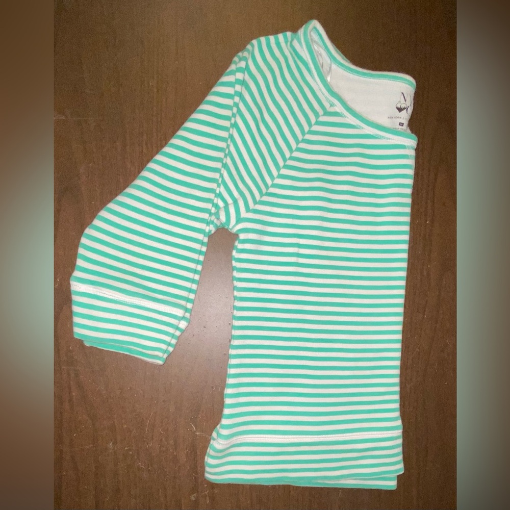 New York & Company Women's Striped Round Neck Pullover Sweatshirt